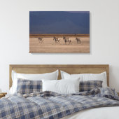 Subsidie Zebra 2 Canvas Afdruk (Insitu (Slaapkamer))