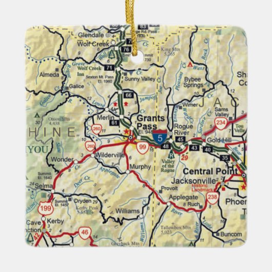 Subsidiepas of kaart keramisch ornament (Voorkant)