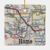 Subsidies New Mexico Home Map Keramisch Ornament (Achterkant)