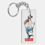 SUBSIM Mermaid/Tonnage Key Chain Sleutelhanger (Voorkant Links)
