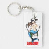 SUBSIM Mermaid/Tonnage Key Chain Sleutelhanger (Voorkant)