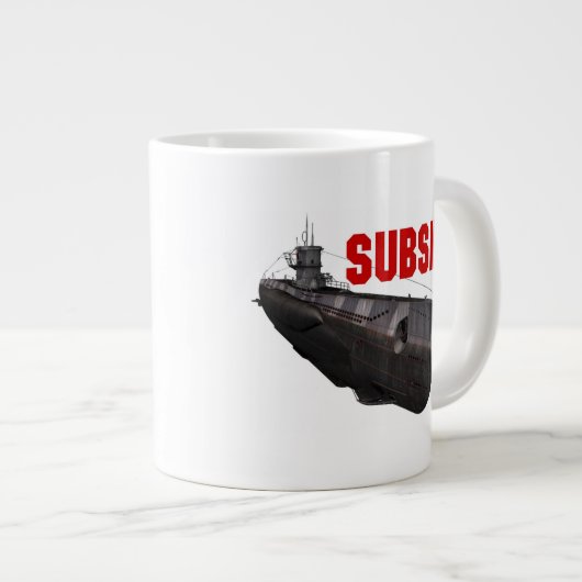SUBSIM Mug Jumbo - U-boat (Devant droit)