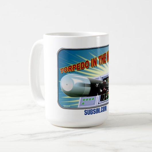 SUBSIM Torpedo in de mok Water 15 oz (Voorkant links)