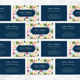 Subsituate leraar visitekaartje