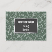 Substitute Teacher Visitekaartje (Voorkant)