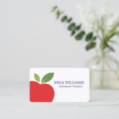 Substituut leraar-aanspreekster visitekaartje (Staand voorkant)