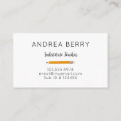 Substituut Visitekaartje gele potlood leraar (Achterkant)