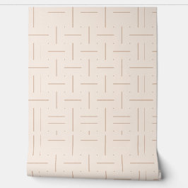 Subtiel geometrisch patroon: een minimalistisch on behang