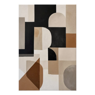 Subtiel Geometrisch Ritme Perfect Poster