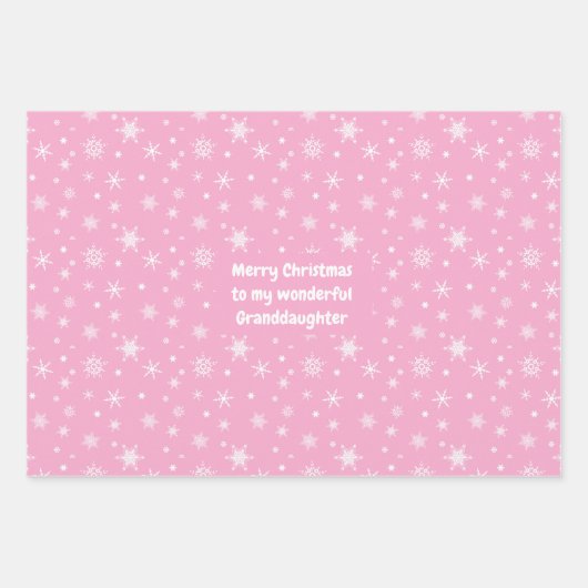 Subtiel 🎄 kerstpatroon, aangepaste tekst inpakpapier vel (Voorkant 3)