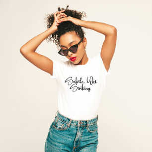 "Subtiel maar opvallend" zelfverzekerde minimalist T-shirt