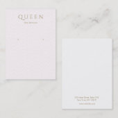 Subtiel roze patroon dat juwelenweergave verdient visitekaartje (Voorkant / Achterkant)