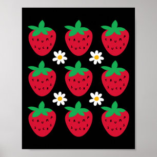 Subtiel verzet tegen Trump Daisy Strawberry-protes Poster