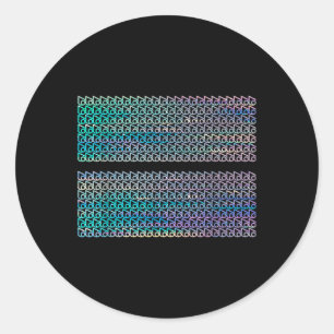 Subtiele 67 Zes Zeven Brainrot Verborgen Bericht G Ronde Sticker