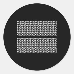 Subtiele 67 Zes Zeven Brainrot Verborgen Bericht G Ronde Sticker