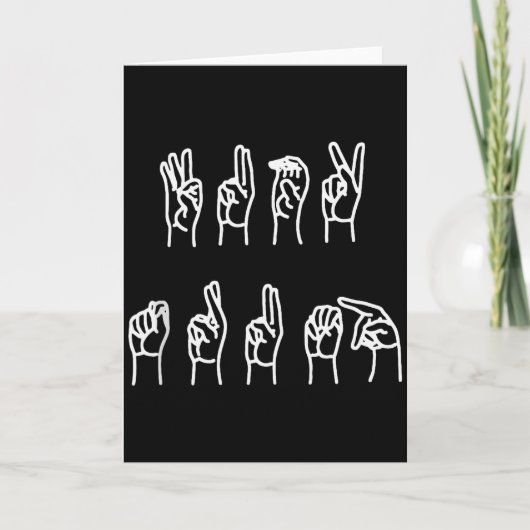 Subtiele Anti-trump Asl Gebarentaal Tank Top  Kaart (Voorkant)