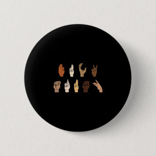 Subtiele anti-Trump Blm gebarentaal  Ronde Button 5,7 Cm