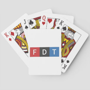 Subtiele anti-Trump FDT anti-Maga Democraten Pokerkaarten