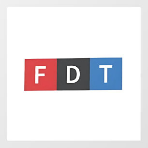 Subtiele anti-Trump FDT anti-Maga Democraten Raamsticker