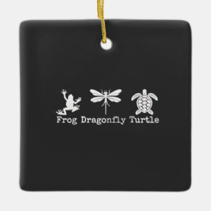 Subtiele anti-Trump FDT anti-Maga kikker schildpad Keramisch Ornament
