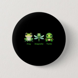 Subtiele anti-Trump politieke humor kikker libel T Ronde Button 5,7 Cm