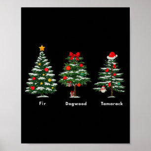 Subtiele anti-Trump verborgen bericht Kerstboom Poster