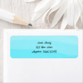 Subtiele blauwe golven etiket (Insitu)