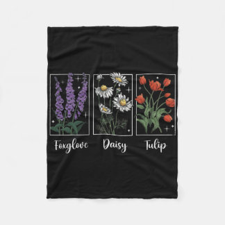 Subtiele bloem 8647 Trump Bloemen Vingerhoedskruid Fleece Deken