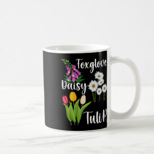 Subtiele bloemige anti-Trump bloemen vingerhoedskr Koffiemok