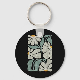 Subtiele Boho Bloemen Anti Trump, Kamala Harris Sleutelhanger