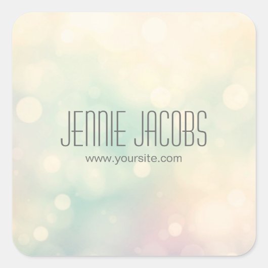 Subtiele Bokeh Stickers (Voorkant)