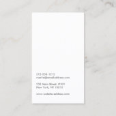 SUBTIELE CIRKEL op GRIJS Visitekaartje (Achterkant)