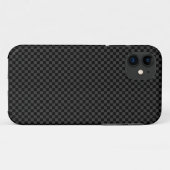 Subtiele controle - donkergrijs op zwarte iPhone d Case-Mate iPhone Case (Achterkant (horizontaal))