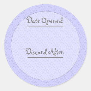 Subtiele Floral U Pick Kleur/Eten & Opslag Labels