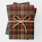 Subtiele Folk Engels Plaid Inpakpapier Vel (In situ)