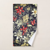 Subtiele kleur Wild Honeysuckle Print Bad Handdoek (Handdoek)