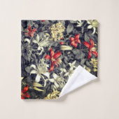 Subtiele kleur Wild Honeysuckle Print Bad Handdoek (Wasdoekje)