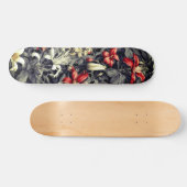 Subtiele kleur Wild Honeysuckle Print Skateboard (Horizontaal)