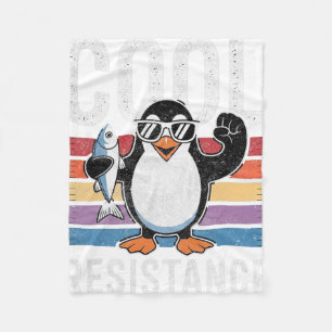 Subtiele koele weerstand Penguin Tarieven Protest Fleece Deken