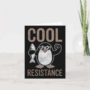 Subtiele koele weerstand Penguin Tarieven Protest Kaart