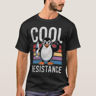 Subtiele Koele Weerstand Pinguïn Tarieven Protest T-shirt