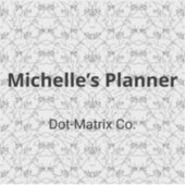 Subtiele monochrome sierstip-matrix Stickers (Voorkant)