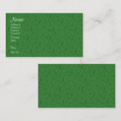 Subtiele muzieknoten in groen Visitekaartje (Voorkant / Achterkant)