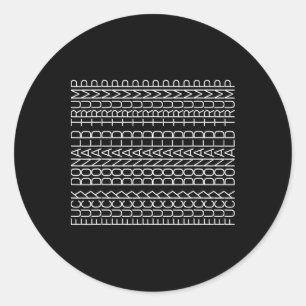 Subtiele politieke anti- verborgen boodschap sarca ronde sticker