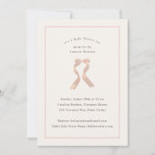 Subtiele roze boog klassiek meisje Baby shower Kaart (Voorkant)