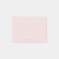 Subtiele Roze Naam op Zachte Blush Roze