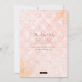 Subtiele Swirls 3 Foto Afstudeeraankondiging Aankondiging (Achterkant)