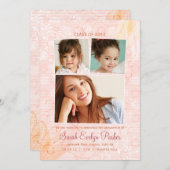 Subtiele Swirls 3 Foto Afstudeeraankondiging Aankondiging (Voorkant / Achterkant)