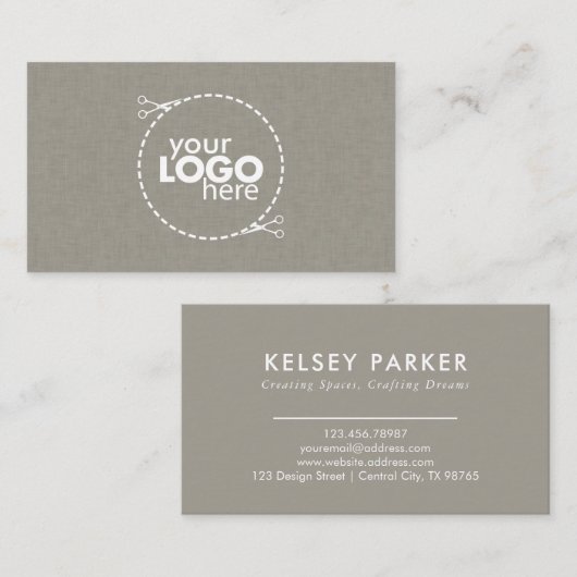 Subtiele Textuur Visitekaartje (Voorkant / Achterkant)