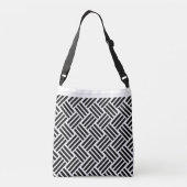 Subtiele uitspraak: Stenciled Hopsack Weave Tas (Achterkant)